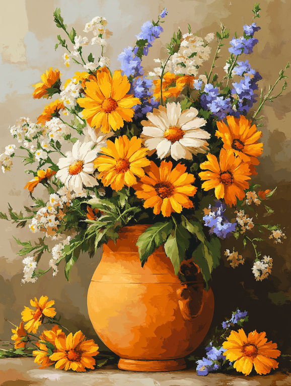 <div class='list-title'>Flower bouquet in a ceramic jug</div><div class='list-plustitle'>needlepoint kit</div>