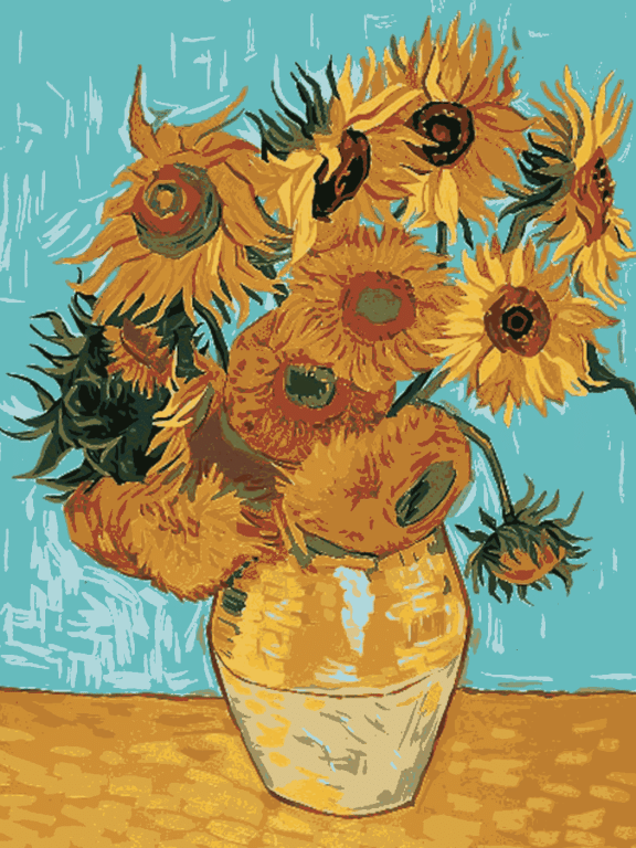 <div class='list-title'>Van Gogh: Sunflowers</div><div class='list-plustitle'>needlepoint kit</div>